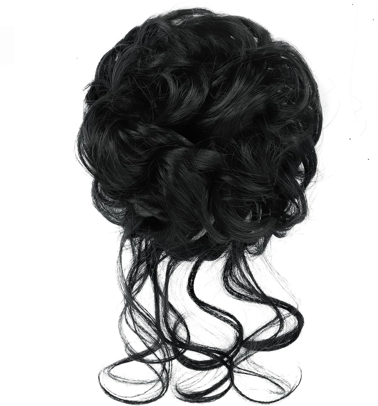 Messy Bun with Fringe Tail Scrunchies Pieces Hair Extension
